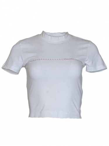 Кроп-топ білий "В ритмі Харкова"