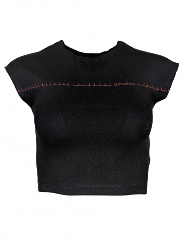 Кроп-топ чорний "В Ритмі Харкова"