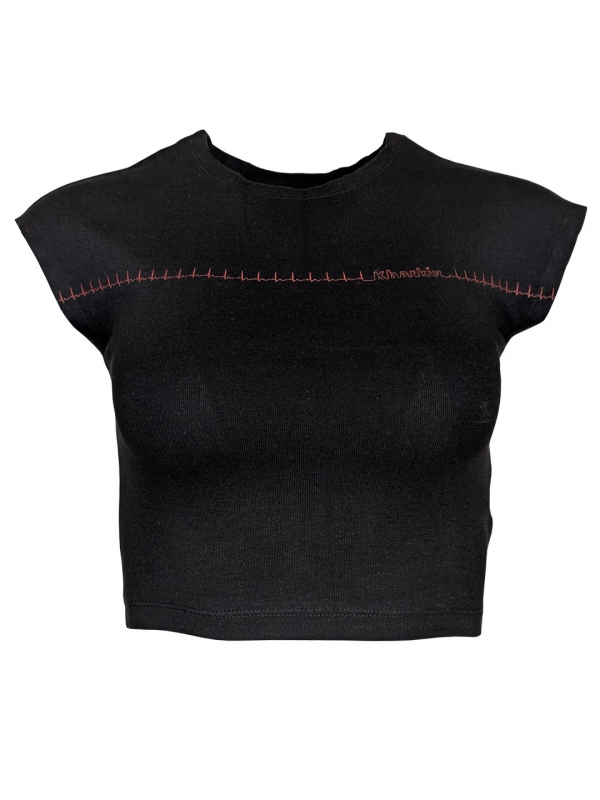 Кроп-топ чорний "В Ритмі Харкова"