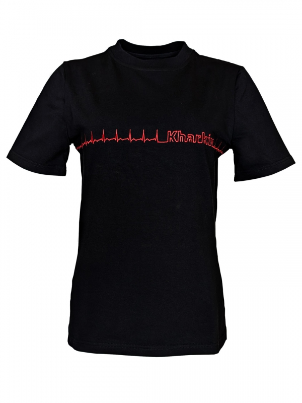 Футболка з вишивкою "В ритмі Харкова"